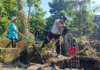 Prajurit Kodim Klungkung dan Warga Desa Manduang Bersatu Selesaikan Pengecoran Jembatan Perintis