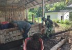 Wujudkan Lingkungan Bersih, Babinsa Koramil Dawan Jadi Pelopor Karya Bakti di Desa Dawan Kaler